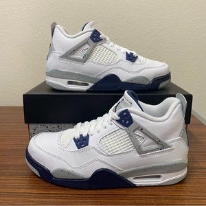 Nike Air Jordan 4 Retro Midnight Navy 408452-140 GS Size 7Y IN HAND
